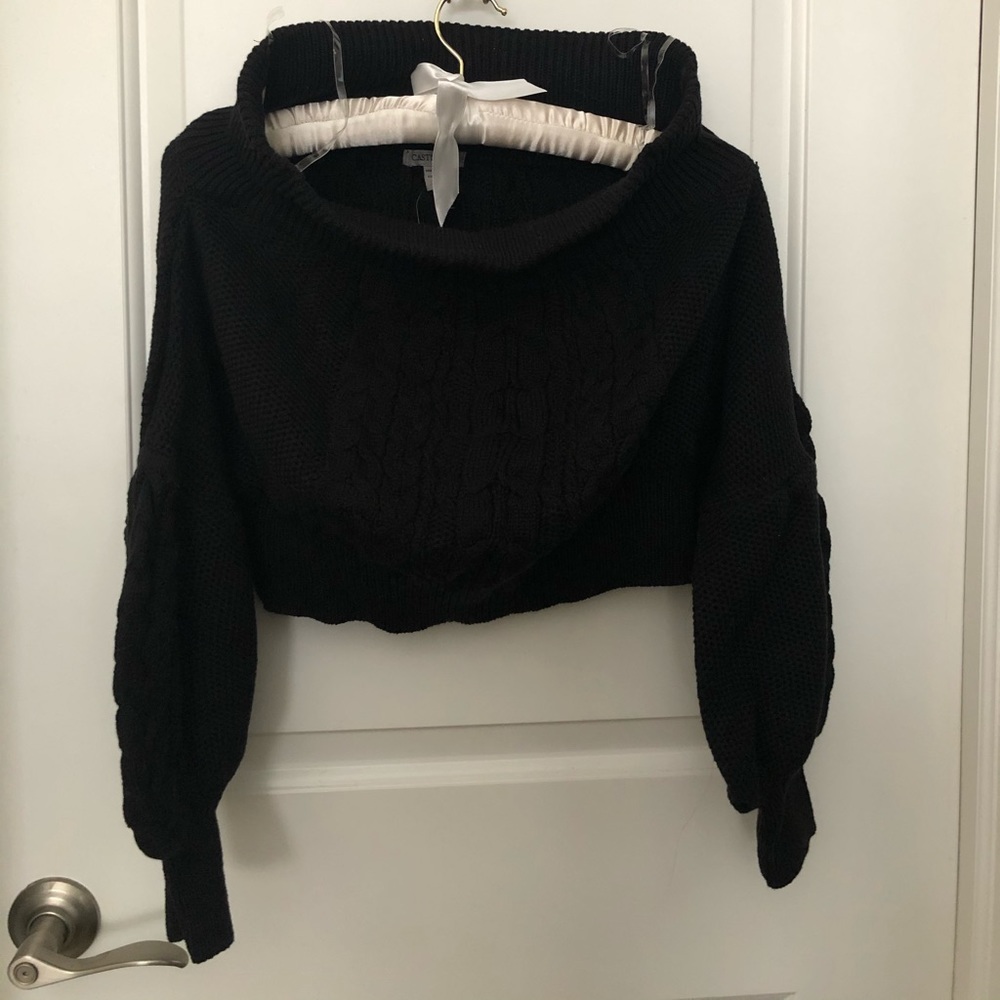 Off the shoulder sweater